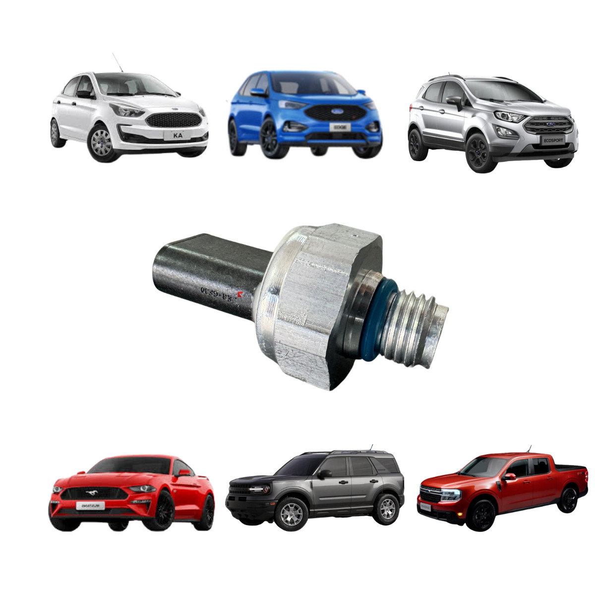 Sensor Pressão Óleo Cebolinha Ecosport, Ka, Bronco, Maverick, Edge e Mustang Original